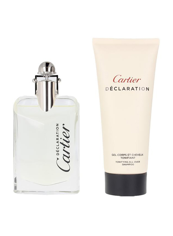 

Cartier 2-Piece Declaration Gift Set for Men, 50ml EDT Perfume, 100ml Shampoo
