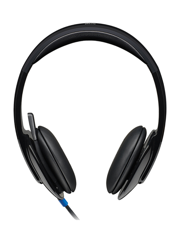 

Logitech H540 USB On-Ear Noise Cancelling Headphones, Black