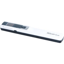 Iris IRIScan Book 3 457888 Business Card Scanners, 900DPI, LCD Display, White