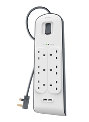 Belkin BL-SRG-6OT-2USB Wall Charger, 2.4A with Lightning to USB Data and Charge Cable, White