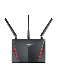 Asus RT-AC86U AC2900 Dual Band Gigabit WiFi Gaming Router with MU-MIMO, Black