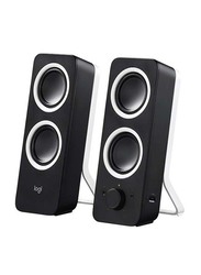 Logitech Z200 Multimedia Speakers with Rich Stereo Sound for Multiple Devices, Black/White