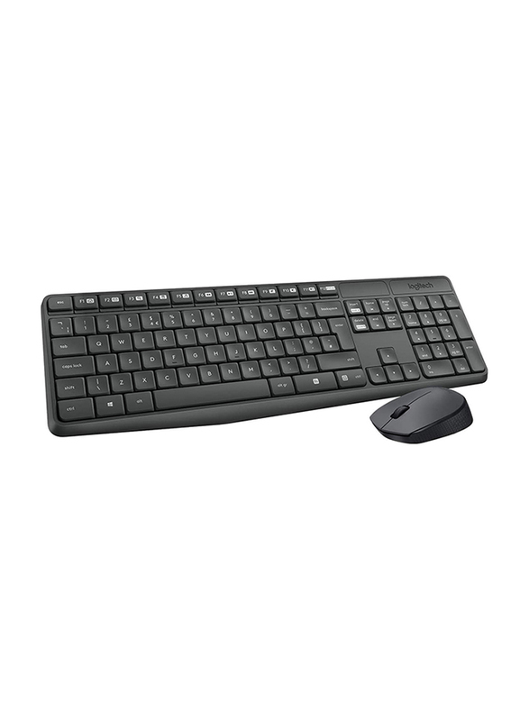

Logitech MK235 Wireless English Keyboard & Mouse, Black