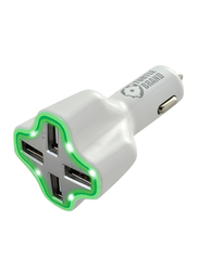 Turtle Band MFI Car Charger USB Type A, White