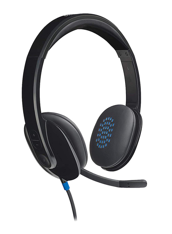 

Logitech H540 Wired USB On-Ear Headset with Mic, Black