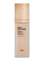 The Face Shop FMGT Gold Collagen Ampoule Foundation, 40ml, 201, Beige