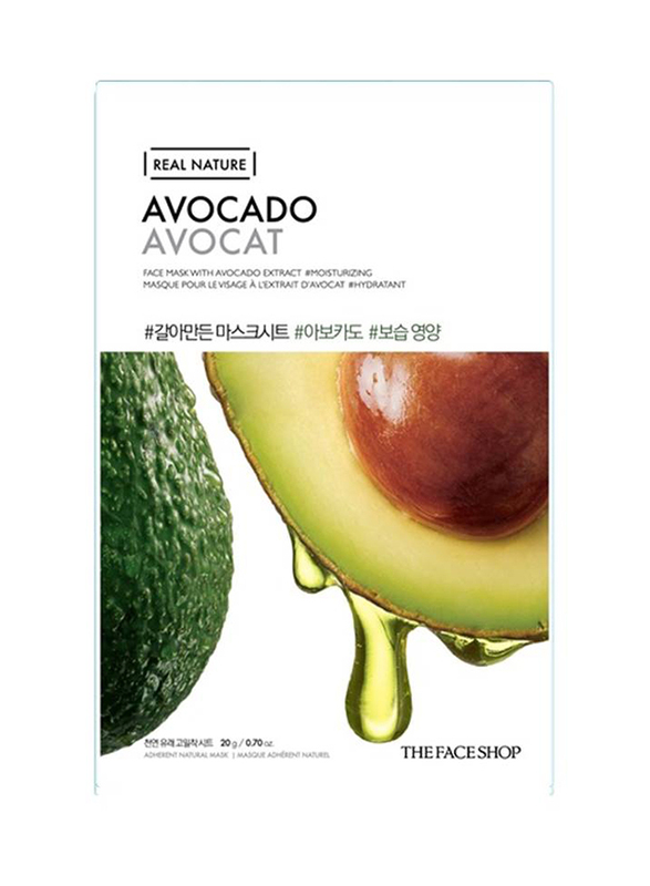 The Face Shop Real Nature Avocado Face Mask, 20gm