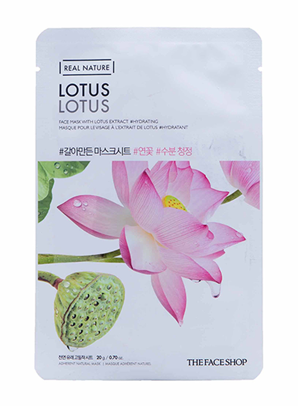 The Face Shop Real Nature Lotus Sheet Mask, 30ml