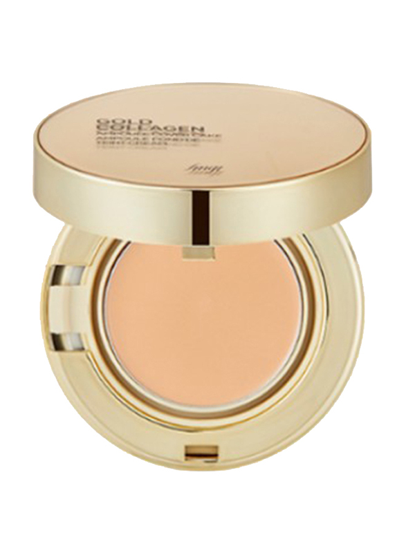 The Face Shop FMGT Gold Collagen Ampoule Cover Cake, 10gm, 203, Beige