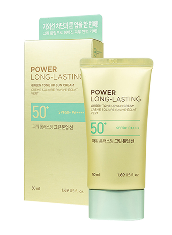 

The Face Shop Power Long Lasting Green Tone Up Sun Cream SPF50+ PA++++, 50ml