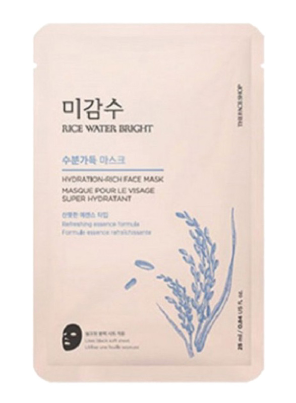 The Face Shop Rice Water Bright Moisturizing Face Mask, 25ml