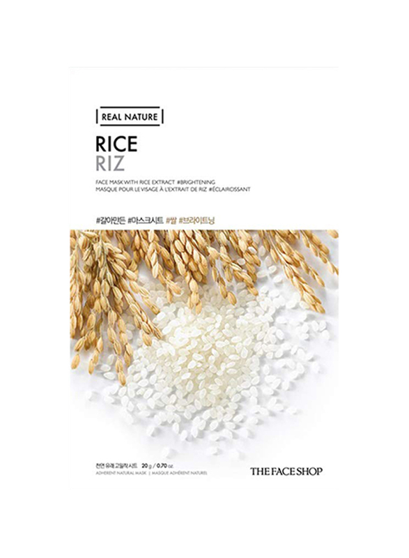 The Face Shop Real Nature Rice Sheet Mask, 30ml