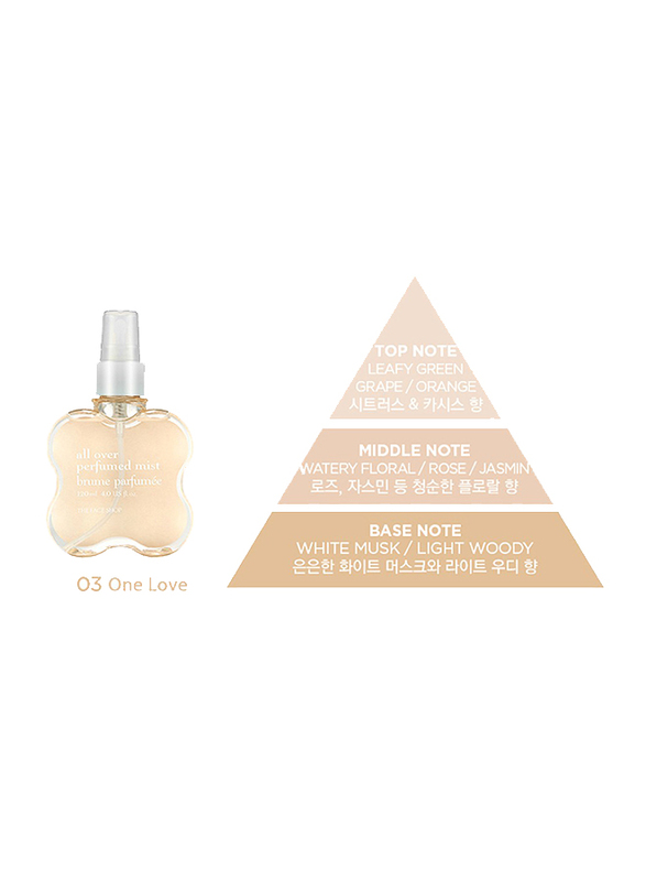 The Face Shop All Over 03 One Love 120ml Perfume Mist for Women