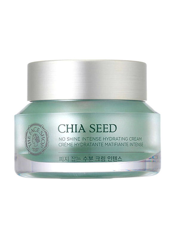 The Face Shop Chia Seed No Shine Intense Hydrating Cream, 50ml