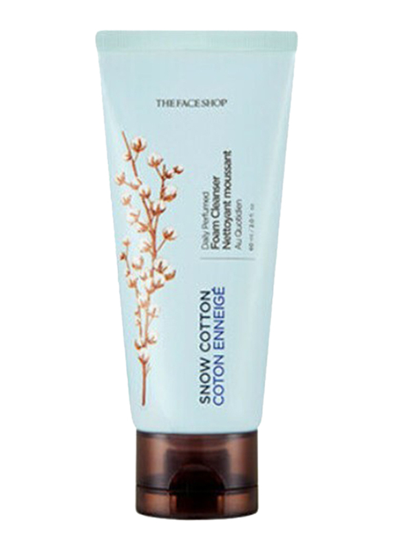 The Face Shop Daily Perfumed Snow Cotton Foam Cleanser, 60ml