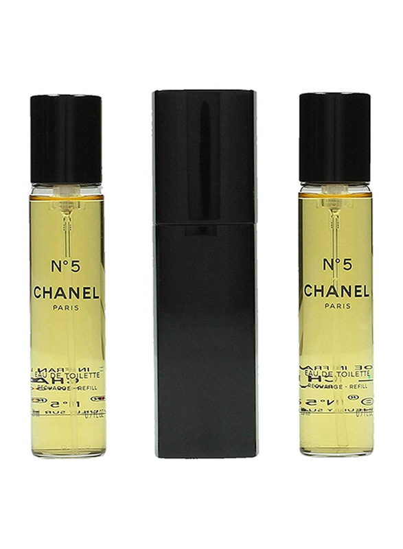 

Chanel 3-Piece No 5 Perfume Set for Women, 3 x 20ml EDT Perfume Refills