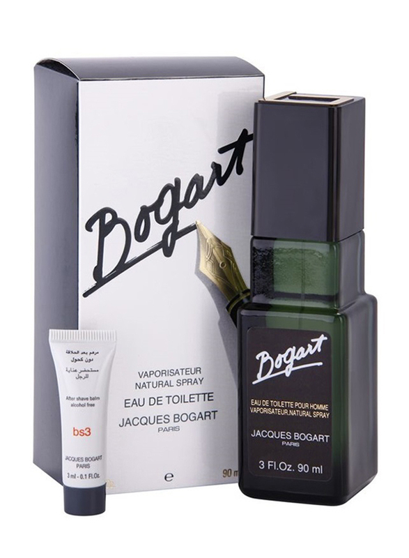 Jacques Bogart 2-Piece Bogart Gift Set for Men, 90ml EDT, 3ml After Shave Balm