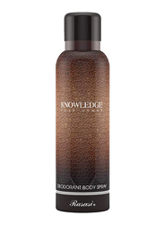 Rasasi Knowledge Deodorant Body Spray for Men, 200ml