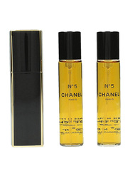 Chanel 3-Piece No 5 Eau Premiere Perfume Set for Women, 3 x 20ml EDP Refills
