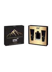 Mont Blanc 3-Piece Legend Gift Set for Men, 100ml EDP, 100ml After Shaving Balm, 100ml Shower Gel