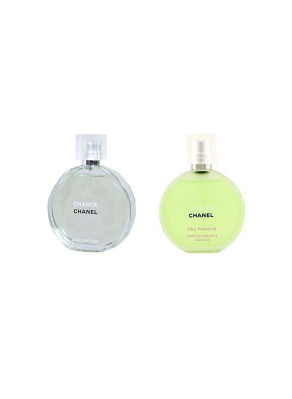 Chanel 2-Piece Eau Fraiche Gift Set for Women, 100ml EDT, 35ml Hair Mist