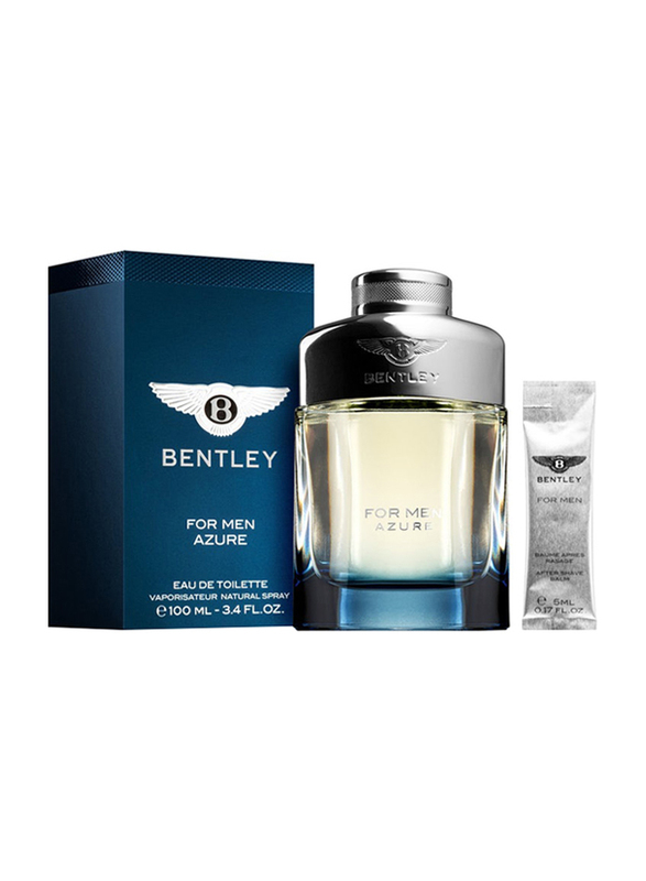 Bentley 2-Piece Azure Perfume Set for Men, 100ml EDT, 5ml Aftershave Balm |  DubaiStore.com - Dubai