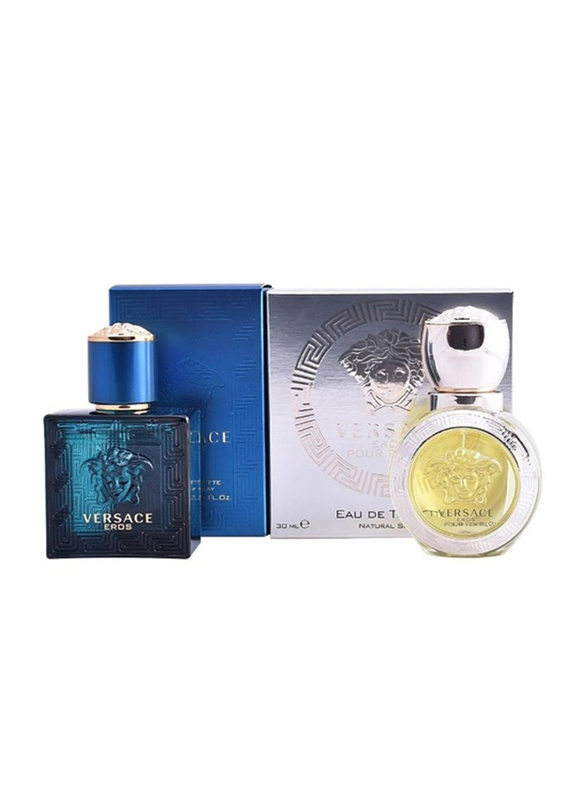 

Versace 2-Piece Eros Perfum EDT Perfume Set Unisex, 30ml Pour Femme EDT Perfume, 30ml Pour Homme EDT Perfume