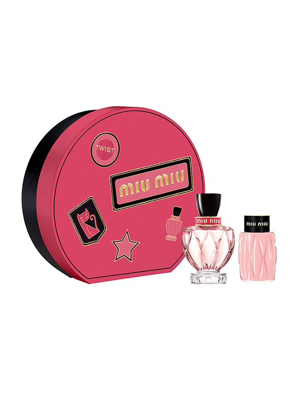 

Miu Miu 2-Piece Twist Gift Set for Women, 100ml EDP Perfume, 100ml Body Lotion