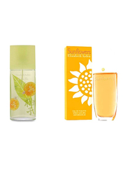 Elizabeth Arden 2-Piece Perfume Set for Women, Green Tea Yuzu 100ml EDT, Green Tea Sunflower 100ml EDT