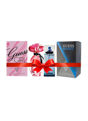 Guess 2-Piece Perfume Set Unisex, Girl 100ml Women EDT, Night 100ml Men EDT