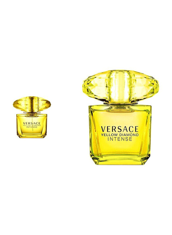 Versace 2-Piece Yellow Diamond Intense Perfume Set for Women, 90ml EDP, 5ml EDP