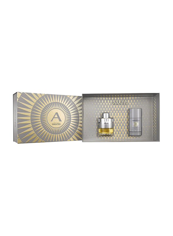 

Azzaro 2-Piece Wanted Gift Set for Men, 50ml EDT Perfume, 75ml Deodorant Stick