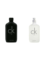 Calvin Klein 2-Piece Perfume Set Unisex, Ck One 100ml EDT, Ck Be 100ml EDT