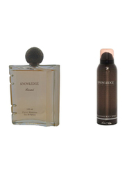 Rasasi 2-Piece Knowledge Perfume Set for Men, 100ml EDP, 200ml Deodorant Spray
