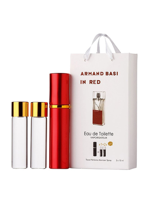 

Armand Basi 3-Piece In Red Perfume Set for Women, 15ml EDT Perfume, 2 x 15ml EDT Perfume Refill