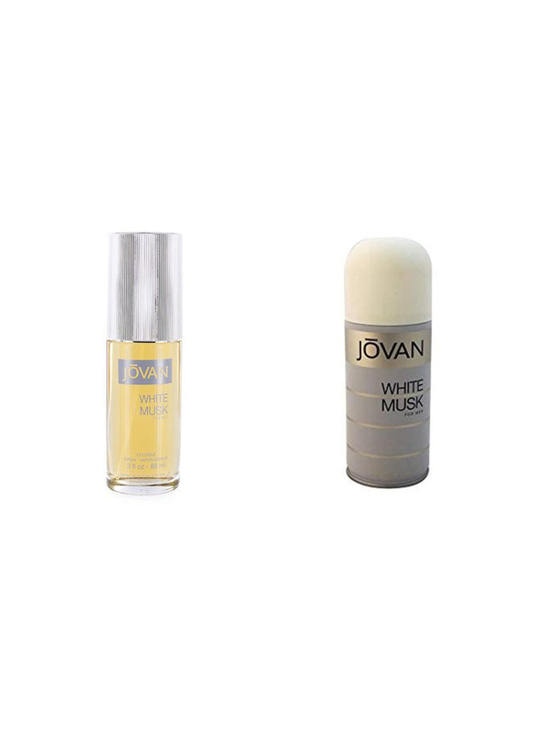 

Jovan 2-Piece White Musk Cologne Gift Set For Men, 88ml EDC, 150ml Deodorant