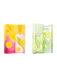 Elizabeth Arden 2-Piece Perfume Set for Women, Green Tea Mimosa 100ml EDT, Green Tea Cucumber 100ml EDT