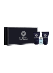 Versace 3-Piece Pour Homme Miniature Gift Set for Men, 5ml EDT, 25ml Shower Gel, 25ml After Shave Balm