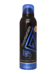 Rasasi Blue 2 Deodorant Body Spray for Men, 200ml