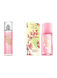 Elizabeth Arden 2-Piece Perfume Set For Women, Green Tea Cherry Blossom 100ml EDT, 236ml Body Mist