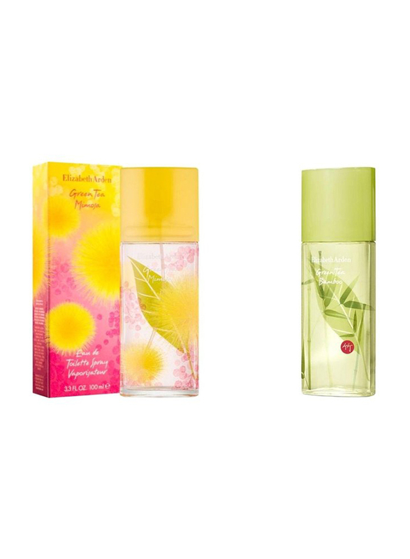 Elizabeth Arden 2-Piece Perfume Set For Women, Green Tea Mimosa 100ml EDT, Green Tea Bamboo 100ml EDT