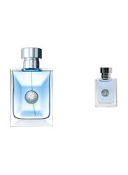 Versace 2-Piece Pour Homme Perfume Set for Men, 100ml EDT, 5ml EDT