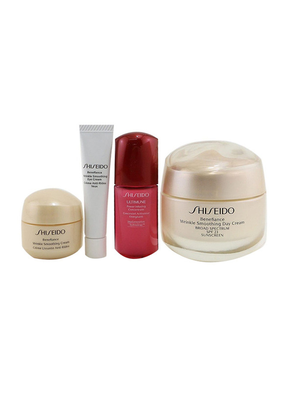 Shiseido Smooth Skin Sensations Benefiance Set for Women, 4-Pieces