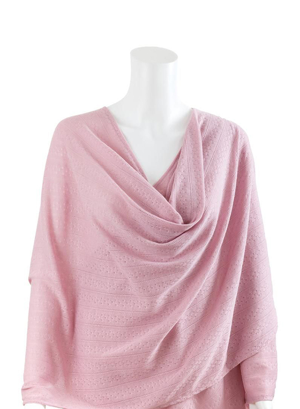 Bebitza Textured Knit Nursing Cover, Pink