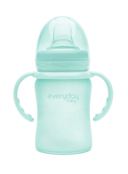 Everyday Baby Glass Sippy Cup Shatter Protected, 150ml, Mint Green