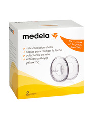 Medela Milk Collection Shells, 2-Piece, Clear
