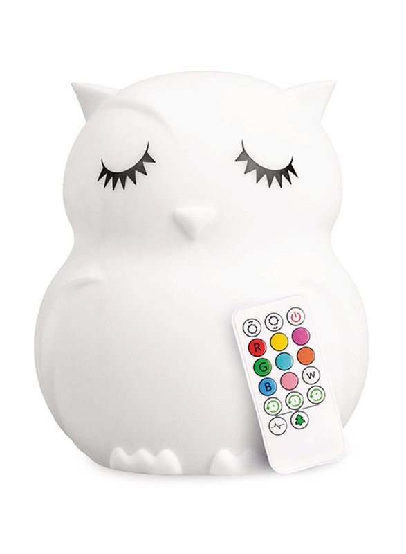 

Lumipets LED Night Owl Light Lamp with Remote, White