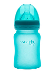 Everyday Baby Glass Heat Sensing Baby Bottle, 150ml, Turquoise