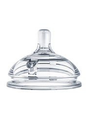 Comotomo Natural Teat Silicone Slow Flow Nipples, 2 Pieces, Clear
