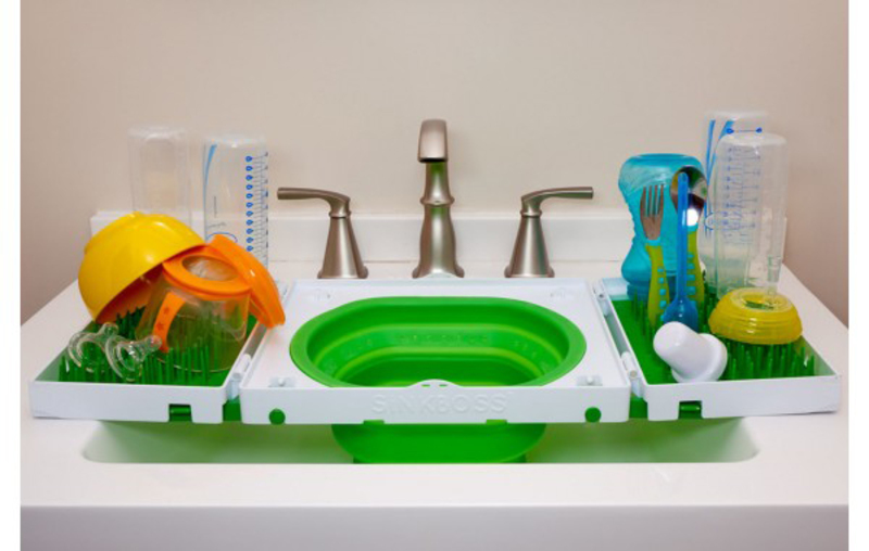 Sinkboss Portable Washing and Drying Rack, Green